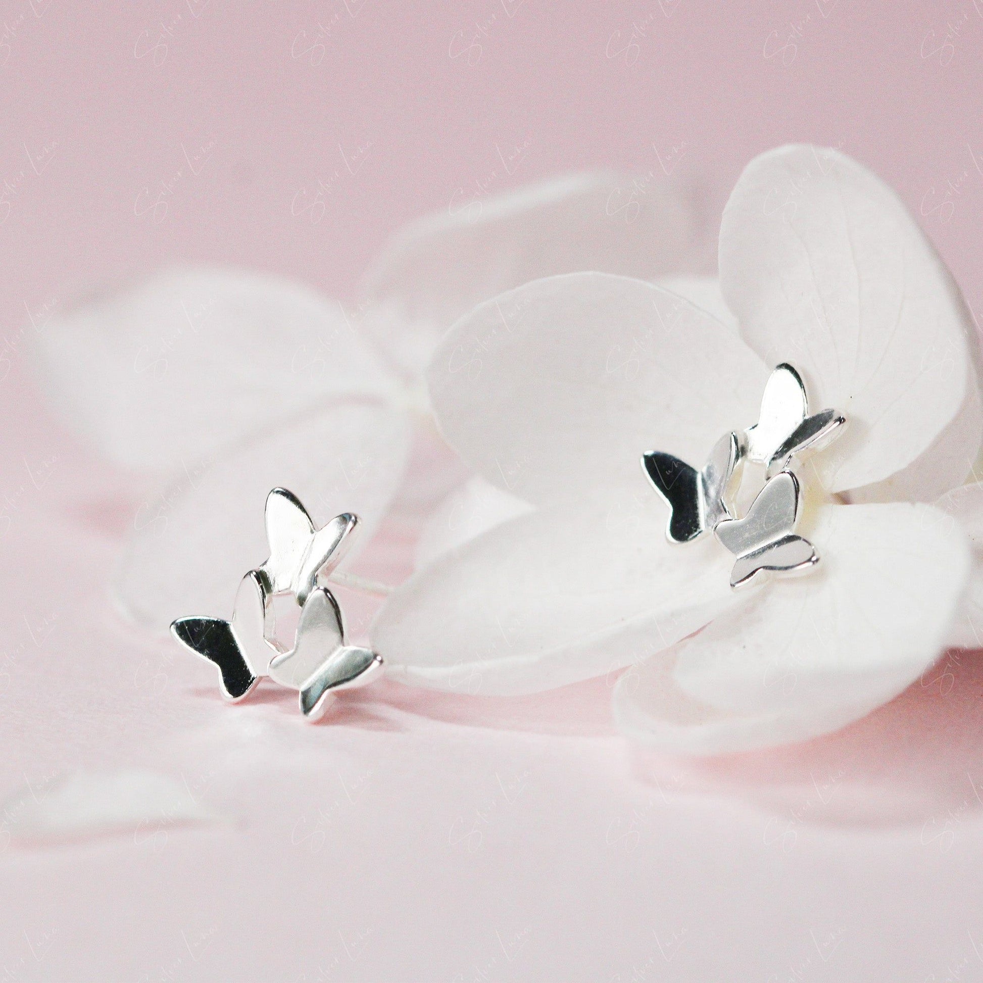 Cute Tiny Butterflies Stud Animal Earrings