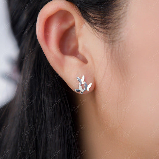 butterflies stud earrings
