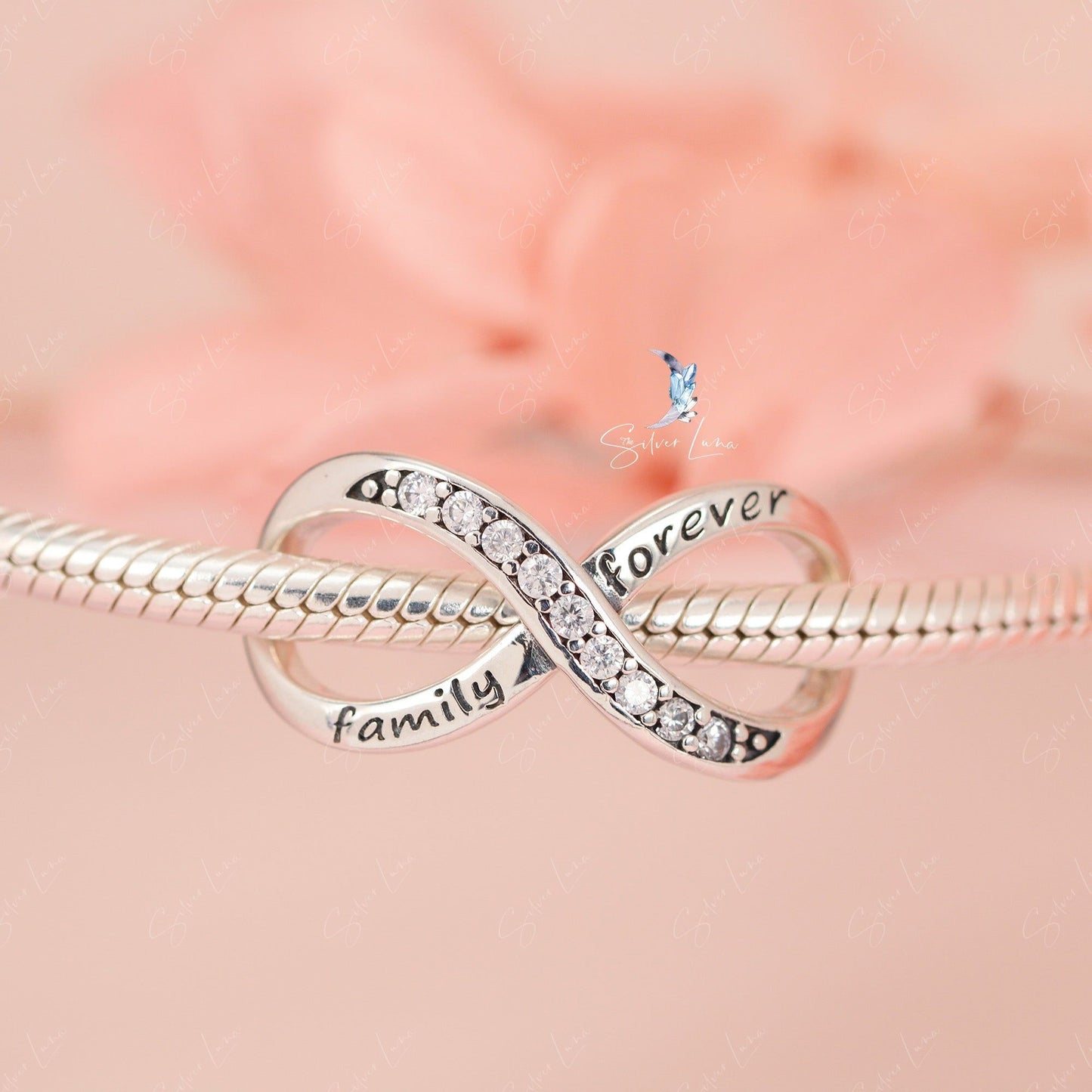 infinite charm for bracelet