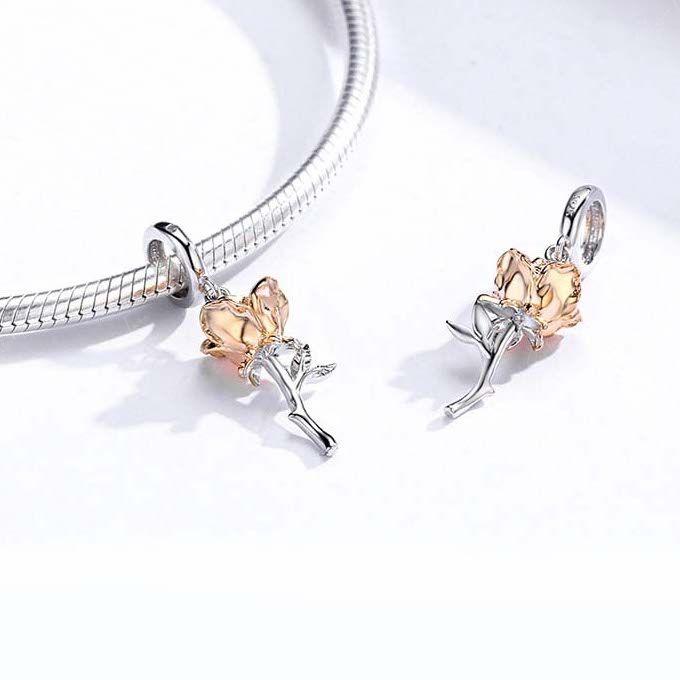 Sweat Rose Pendant Charm