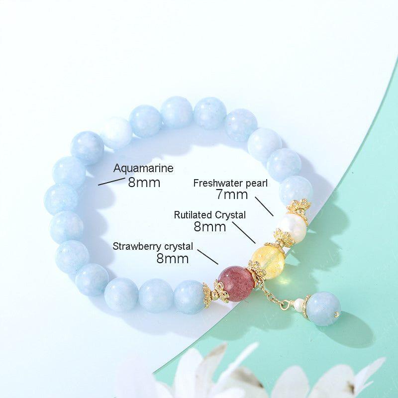 Natural Stone Aquamarine fengshui bracelet