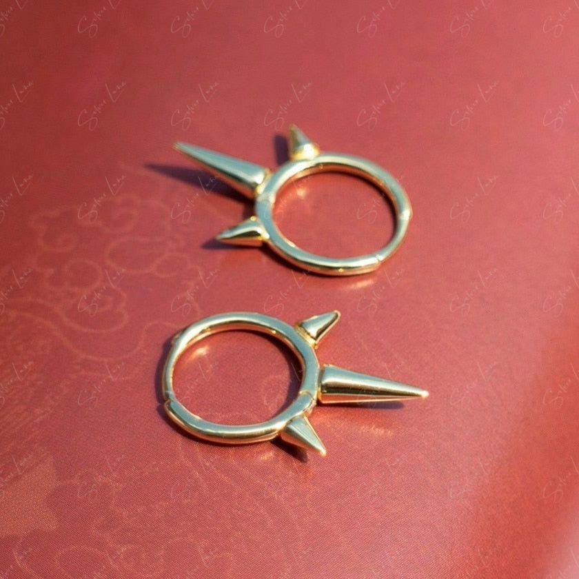 spike hoop earrings ear huggies