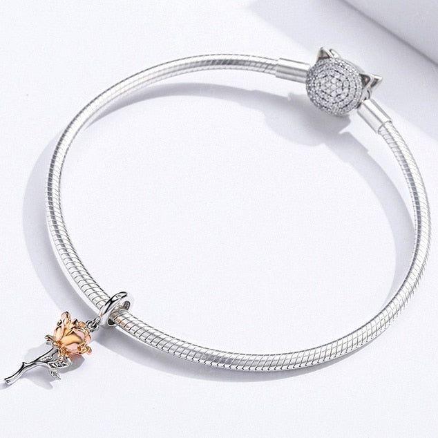 Sweat Rose Pendant Charm