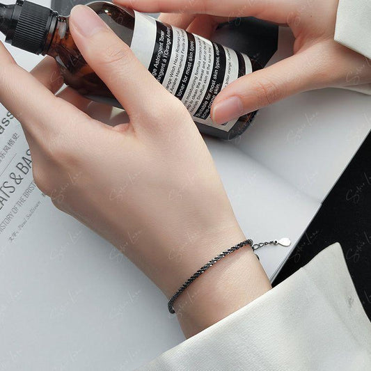 Minimalist twist chain bracelet