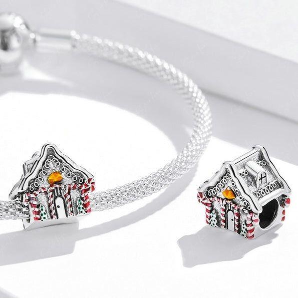 gingerbread house bead charm