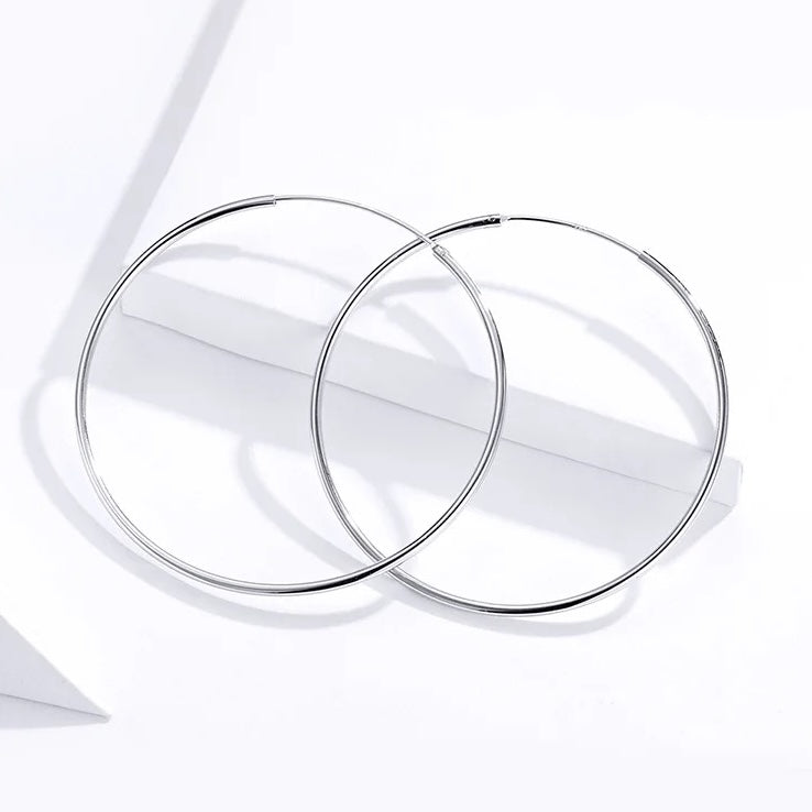 sterling silver hoop earrings