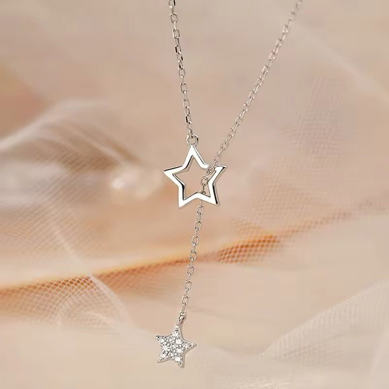 star lariat pendant necklace