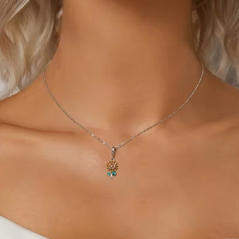 sunflower pendant