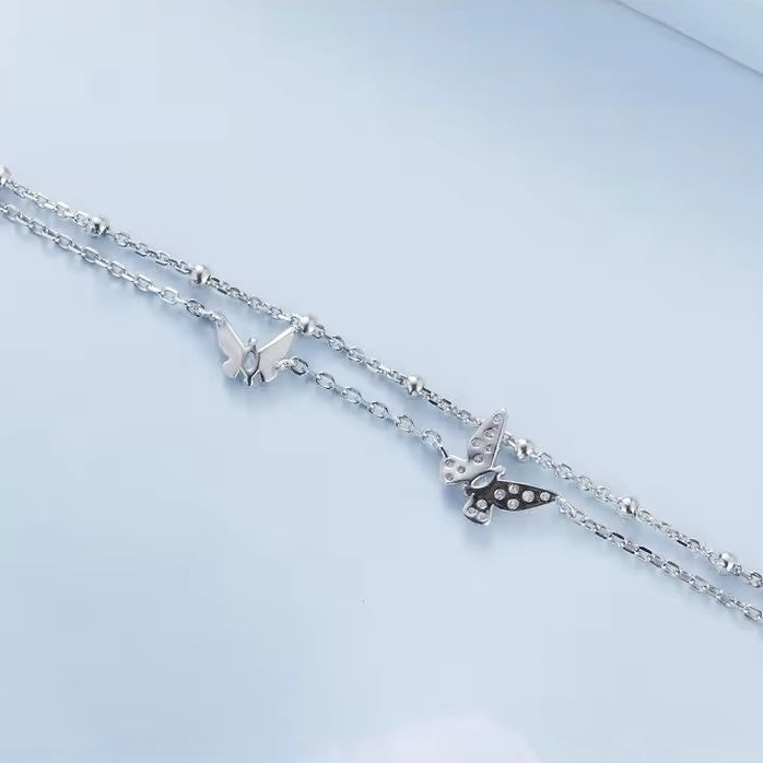butterfly silver bracelet
