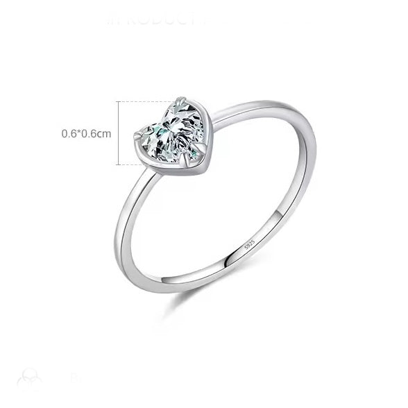 Valentine heart promise ring