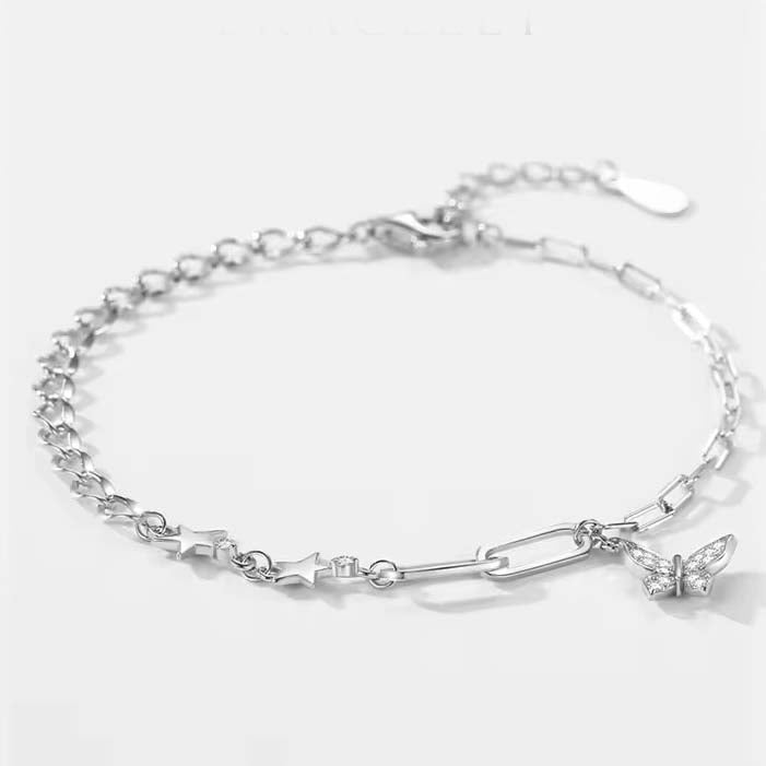 butterfly link chain bracelet