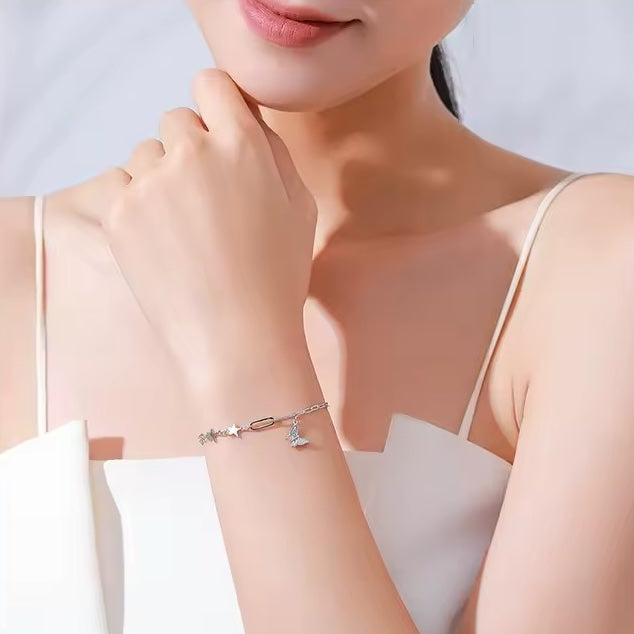 butterfly link chain bracelet