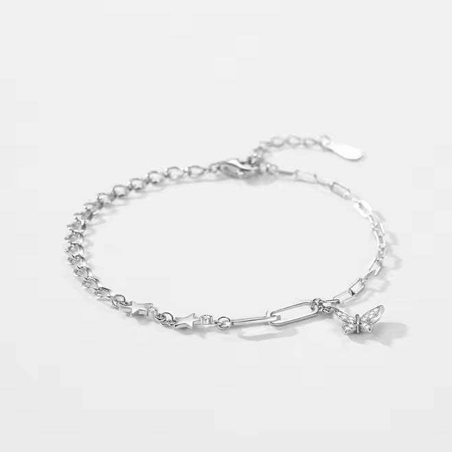 butterfly link chain bracelet