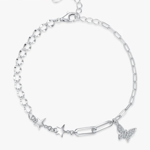butterfly link chain bracelet
