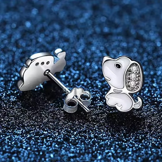 cute dog stud earrings