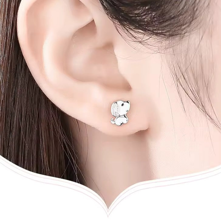 cute dog stud earrings