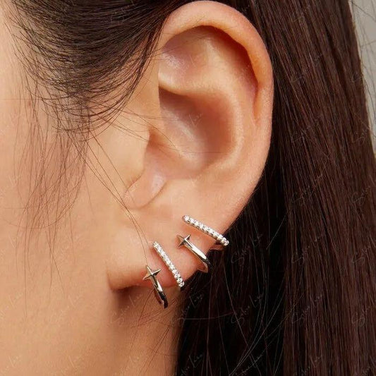 star claw unique earrings
