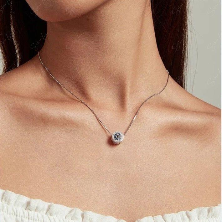 sterling silver evil eye necklace