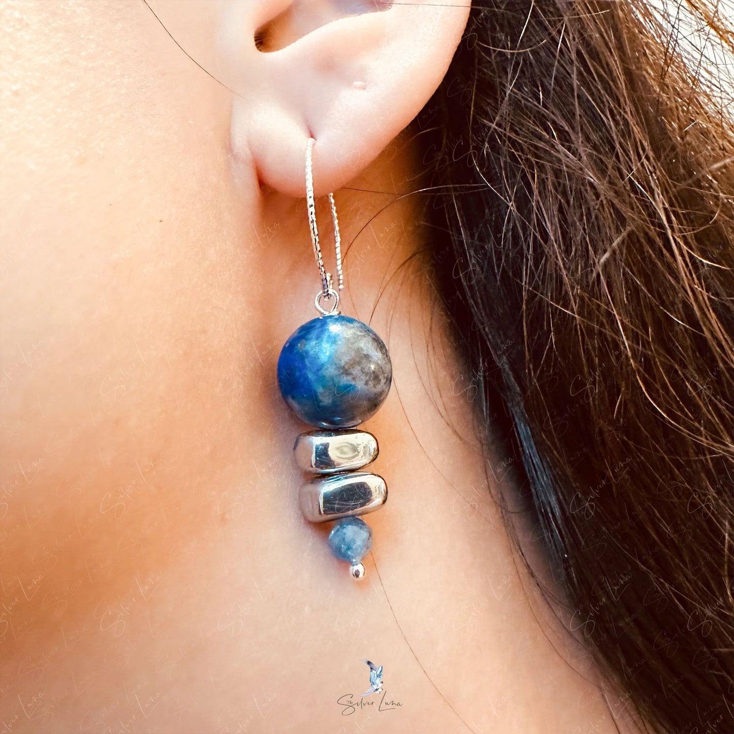 lapis lazuli earrings