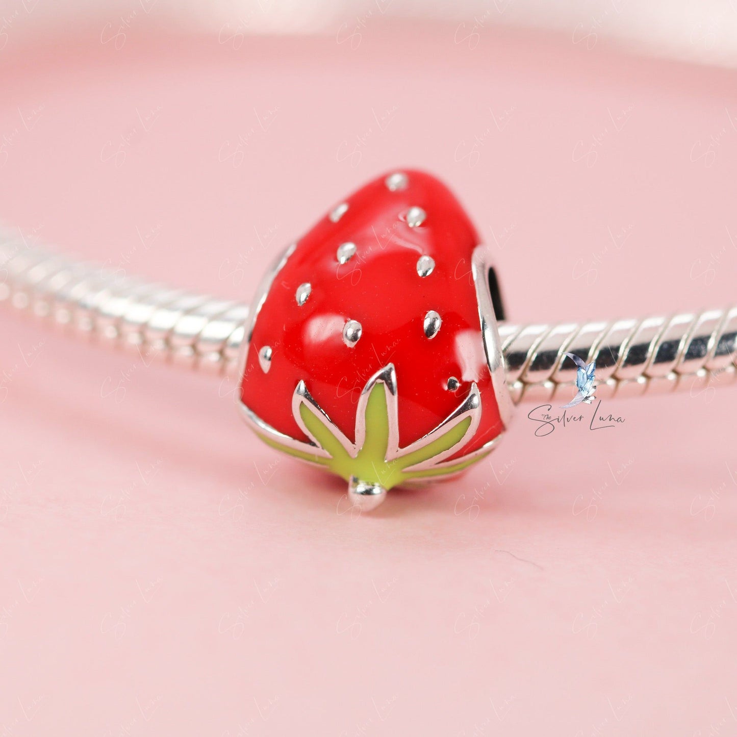 strawberry bead charm