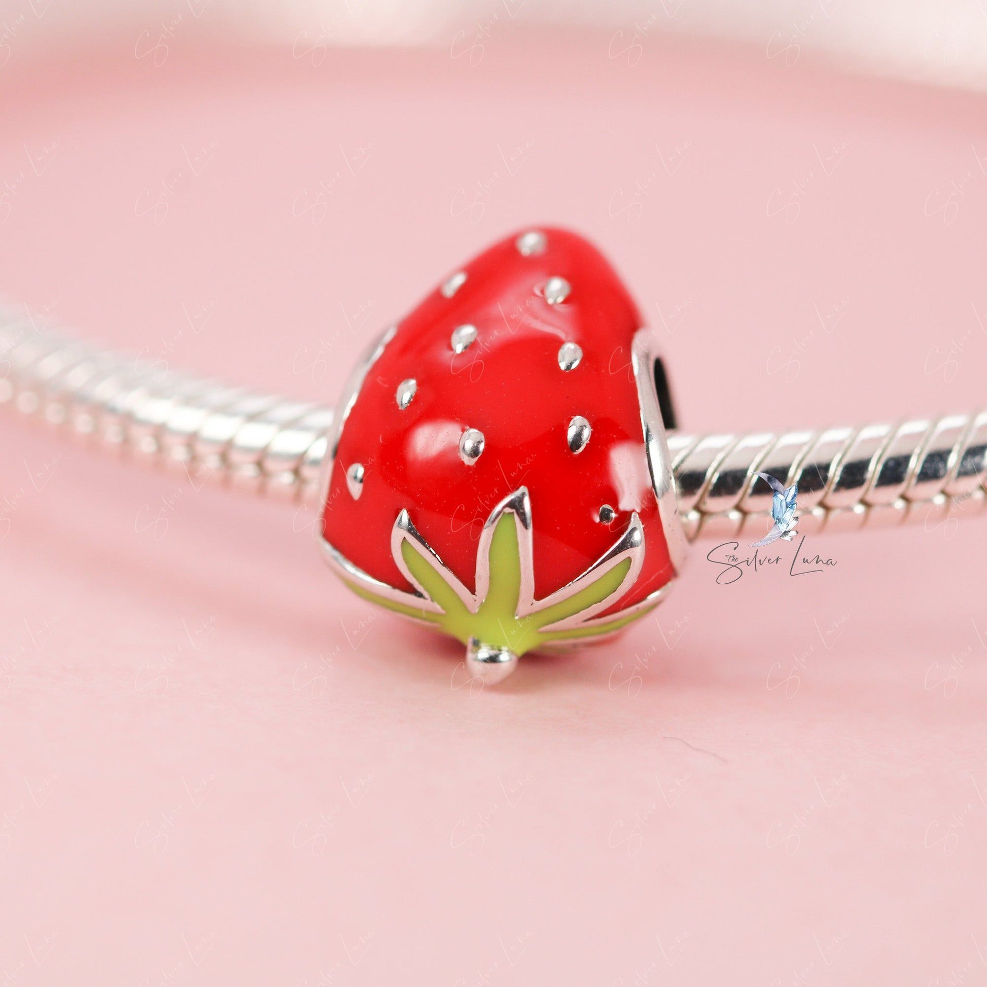 strawberry bead charm