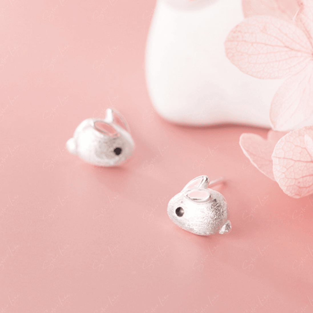 Cute Tiny Rabbit Bunny Stud Earrings