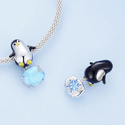 penguin on iceberg charm