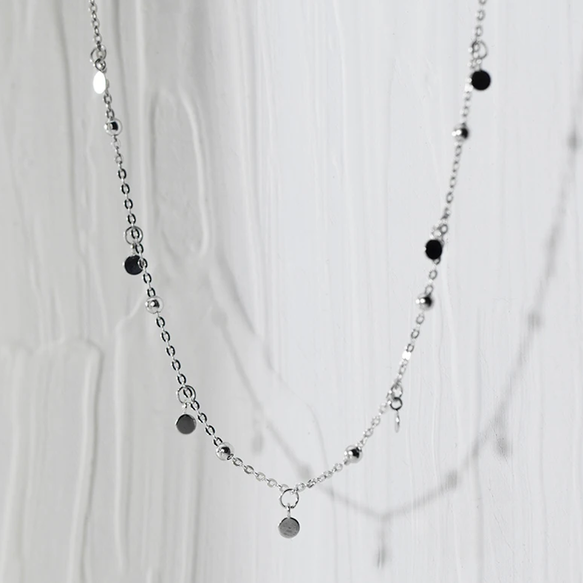 dazzling charms sterling silver choker