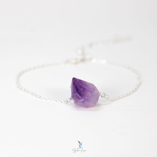 Amethyst silver bracelet
