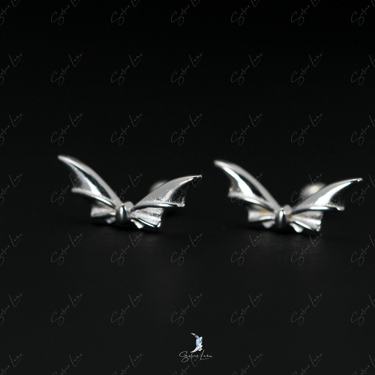 bat stud earrings