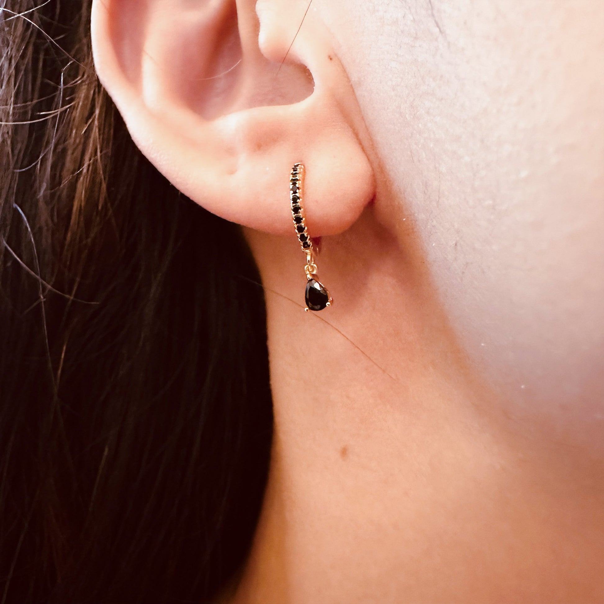 teardrop hoop earrings ear huggies