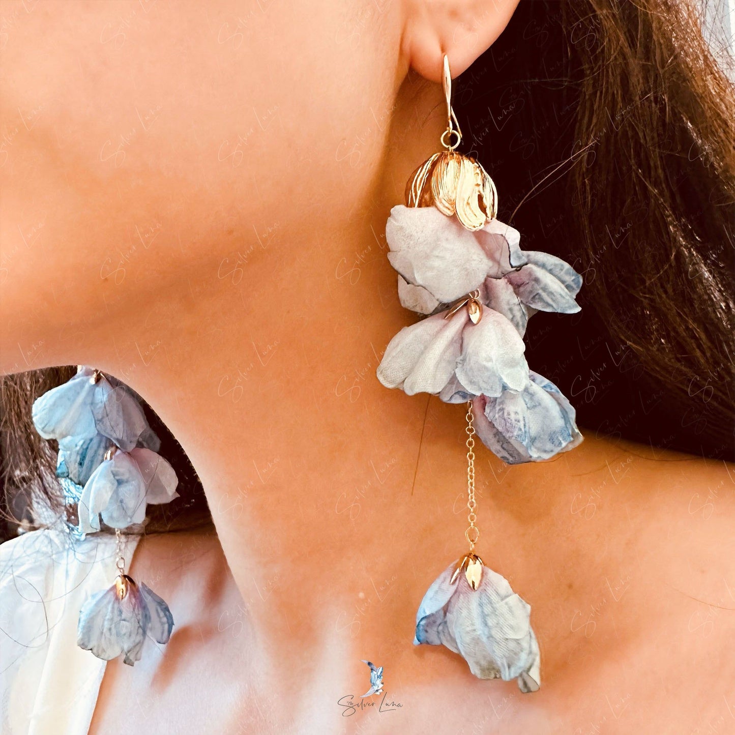 bell flower fashion earrings