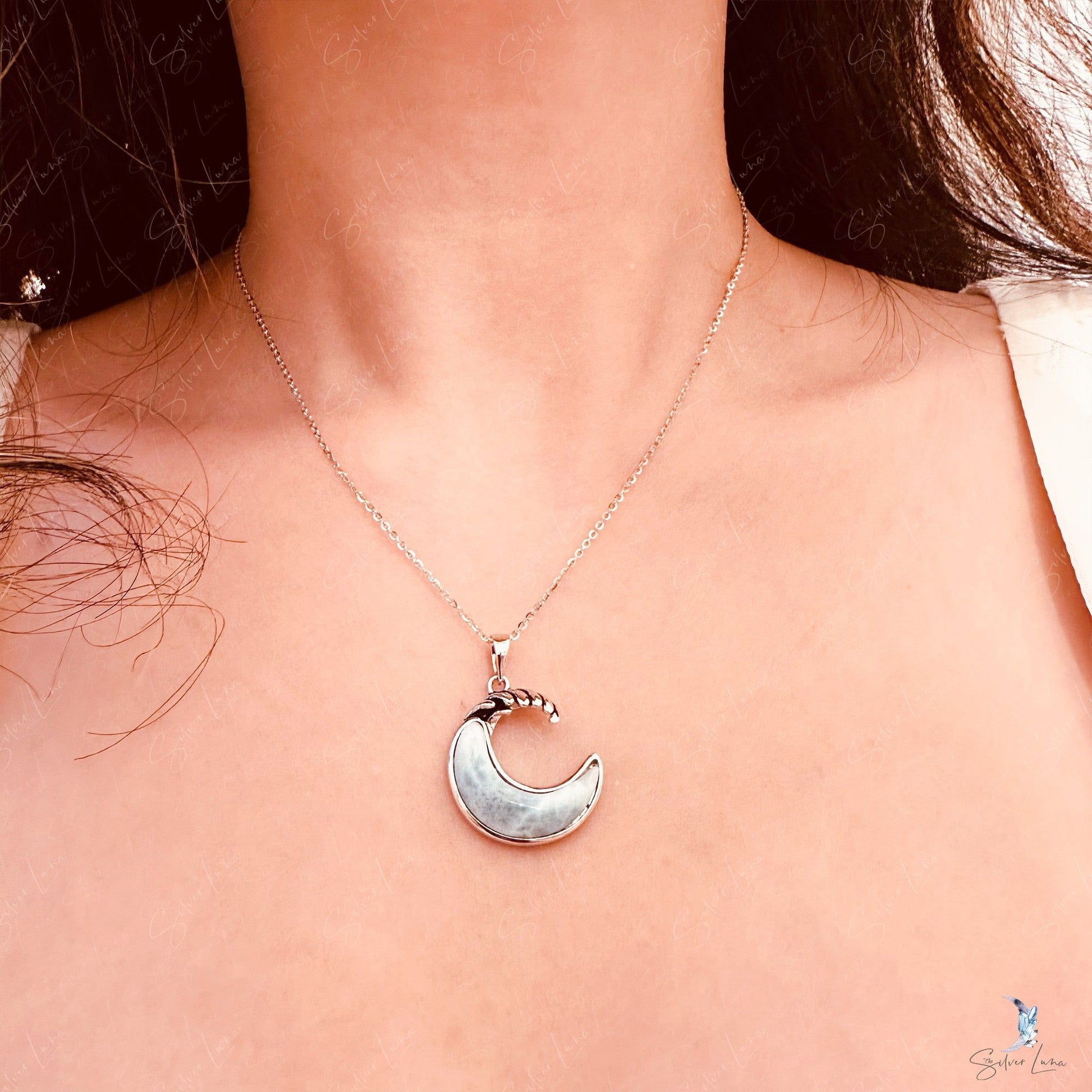 Larimar pendant necklace