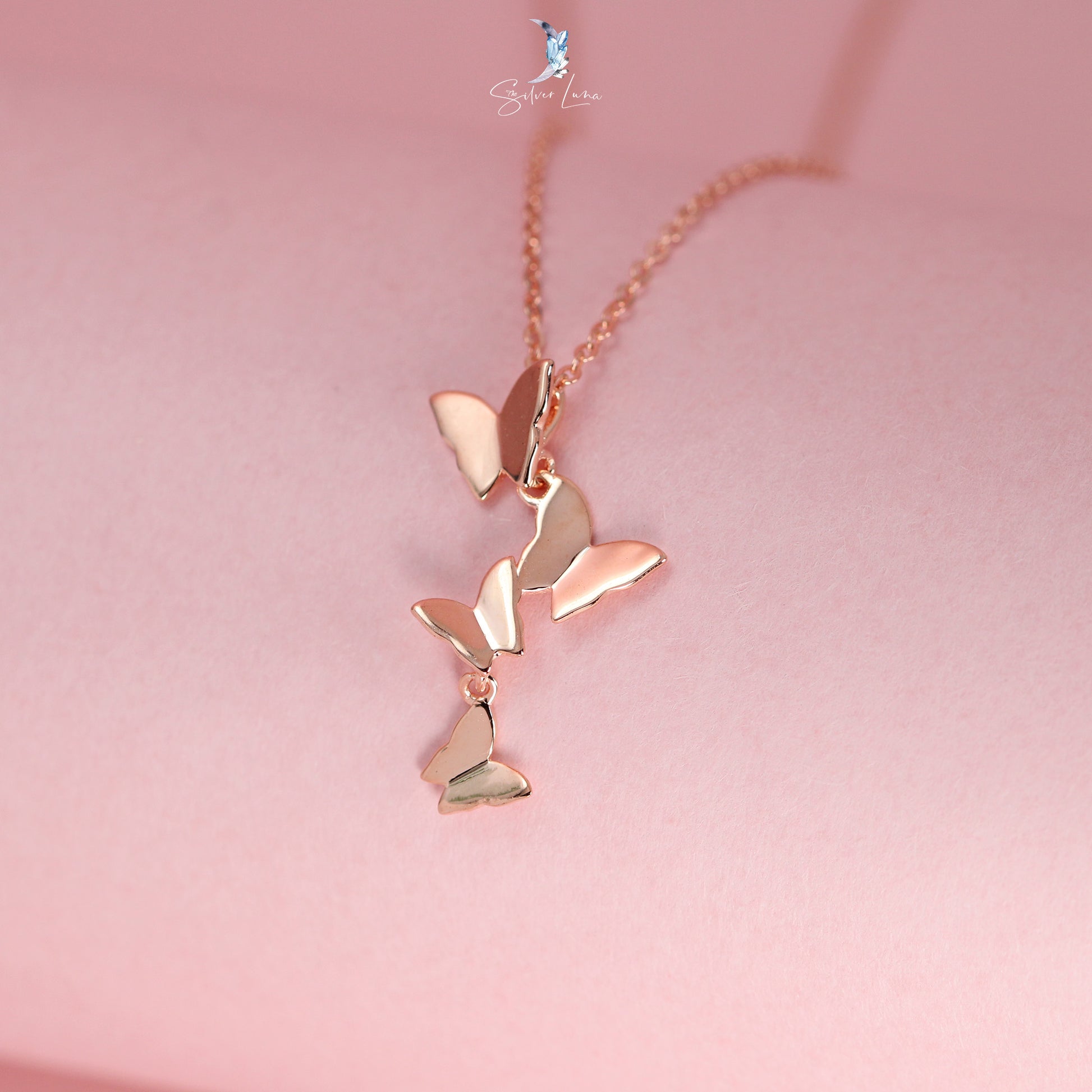 Butterflies Pendant Necklace