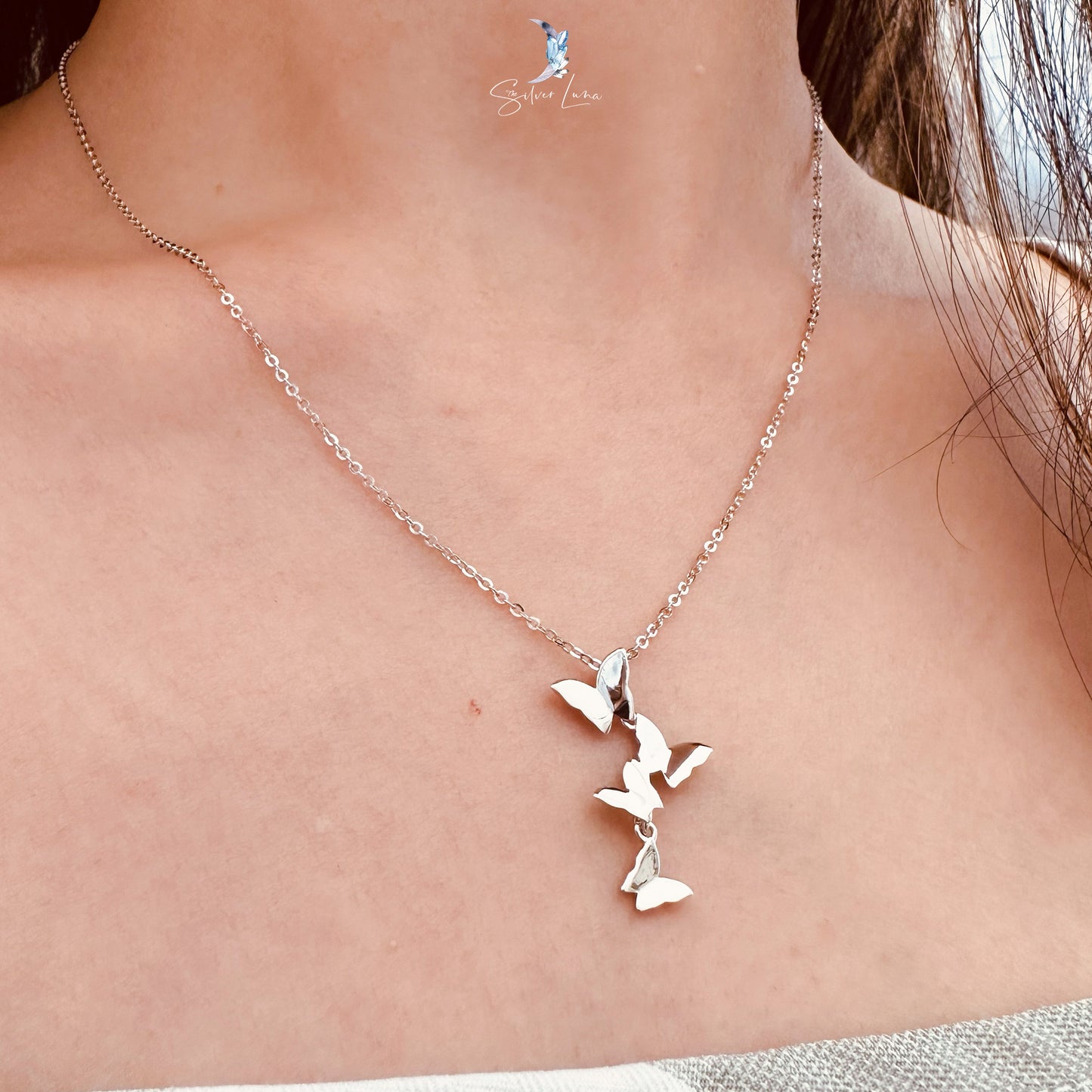 Butterflies Pendant Necklace