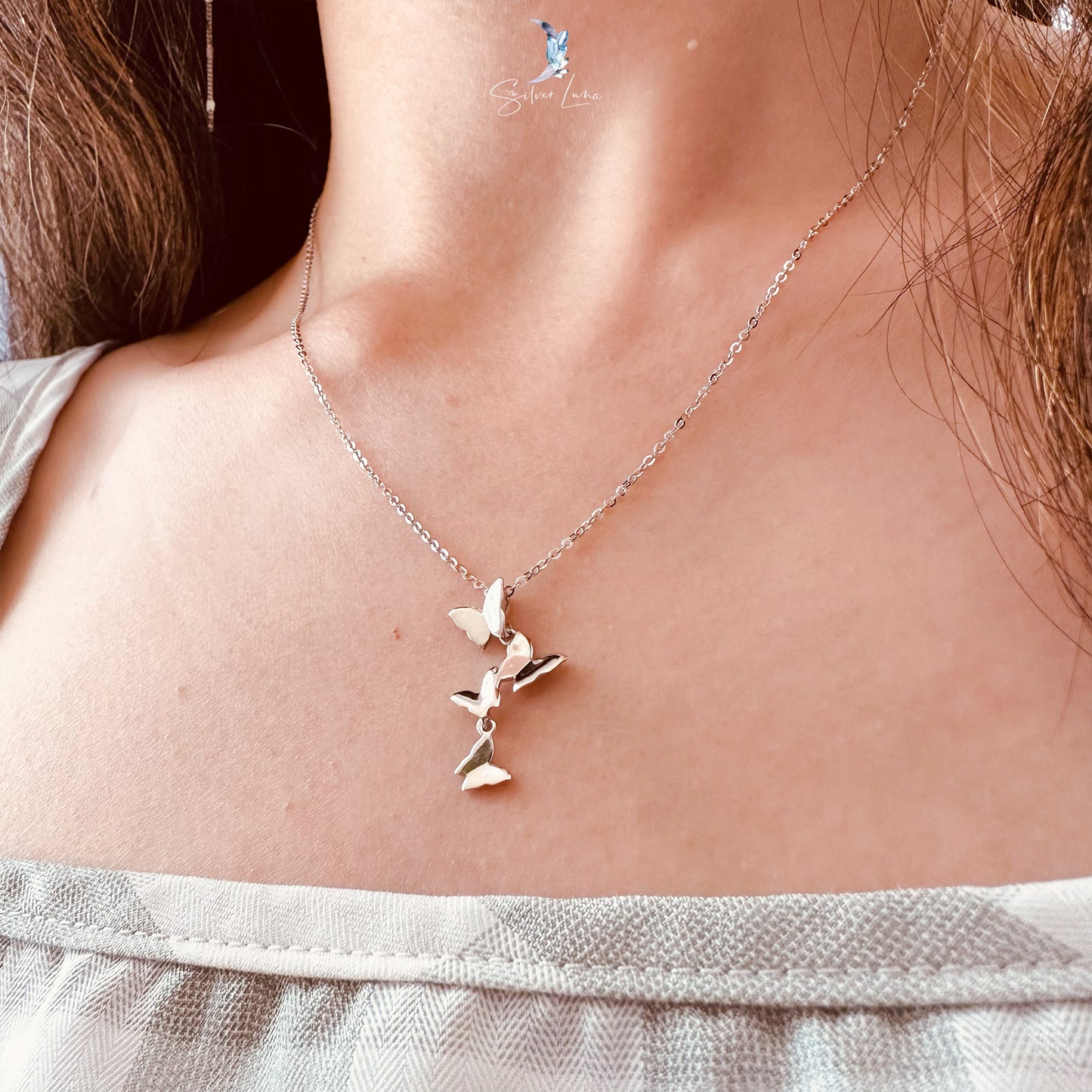 Butterflies Pendant Necklace