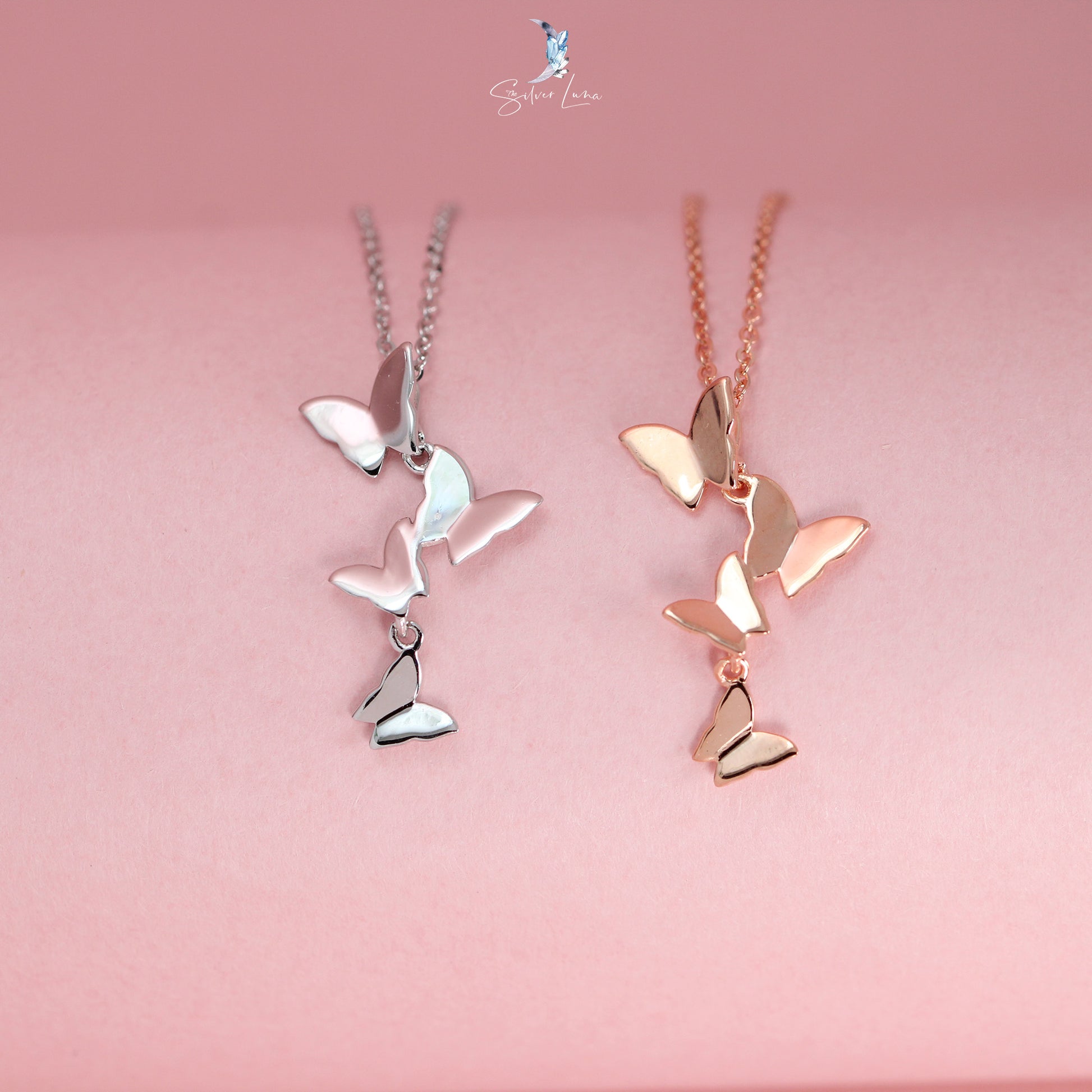 Butterflies Pendant Necklace