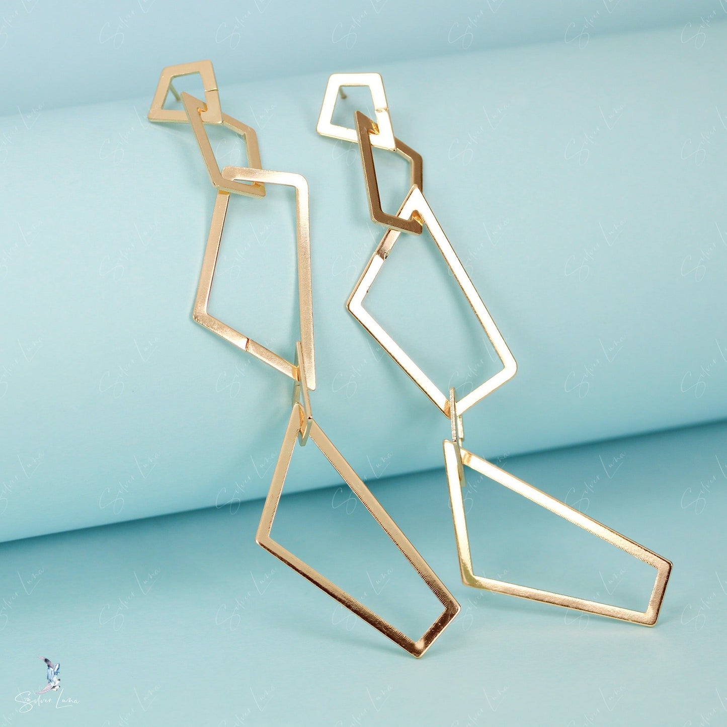 link chain fashion earrings