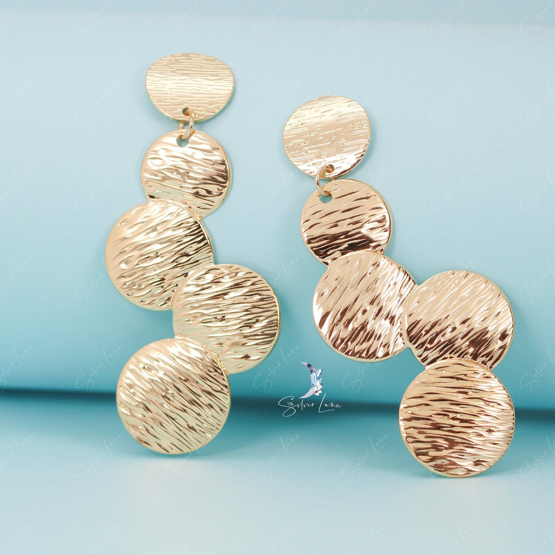 geometric circle abstract earrings