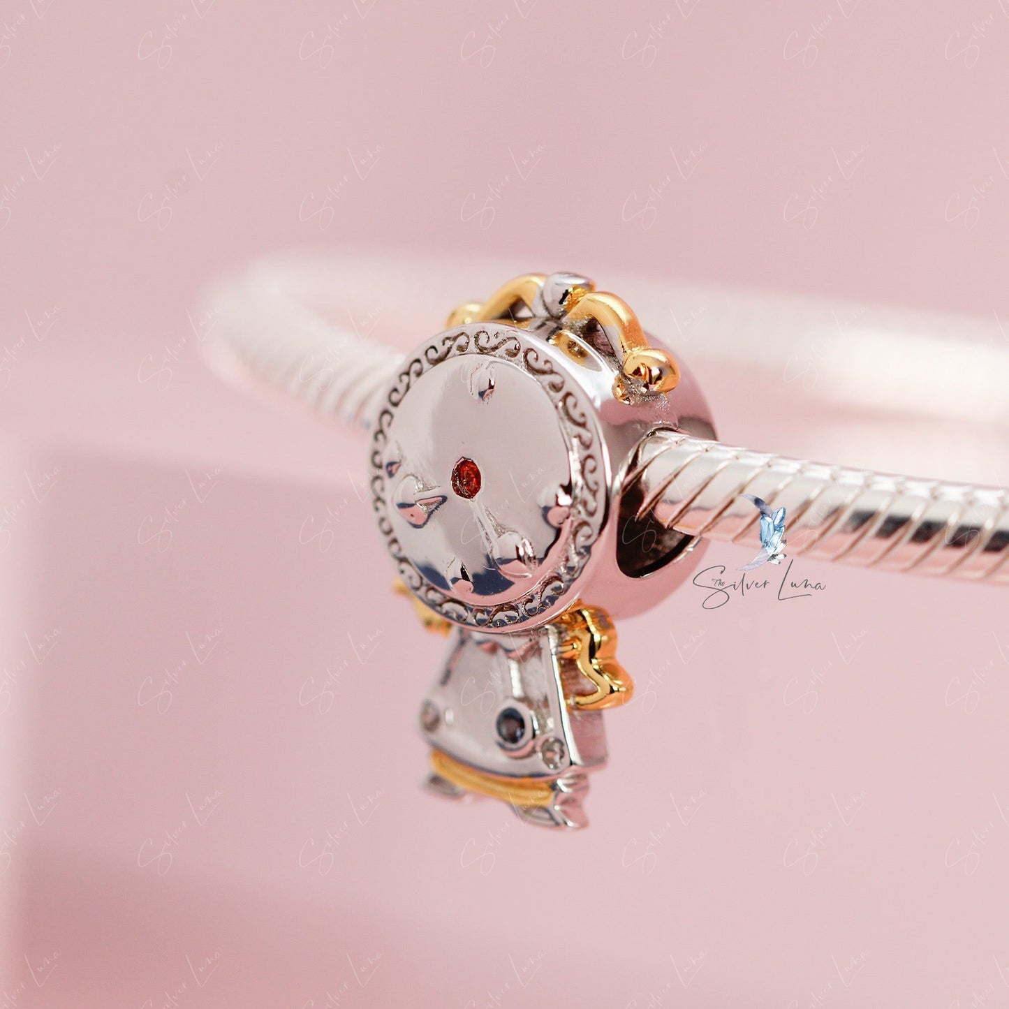 Magic clock bead charm