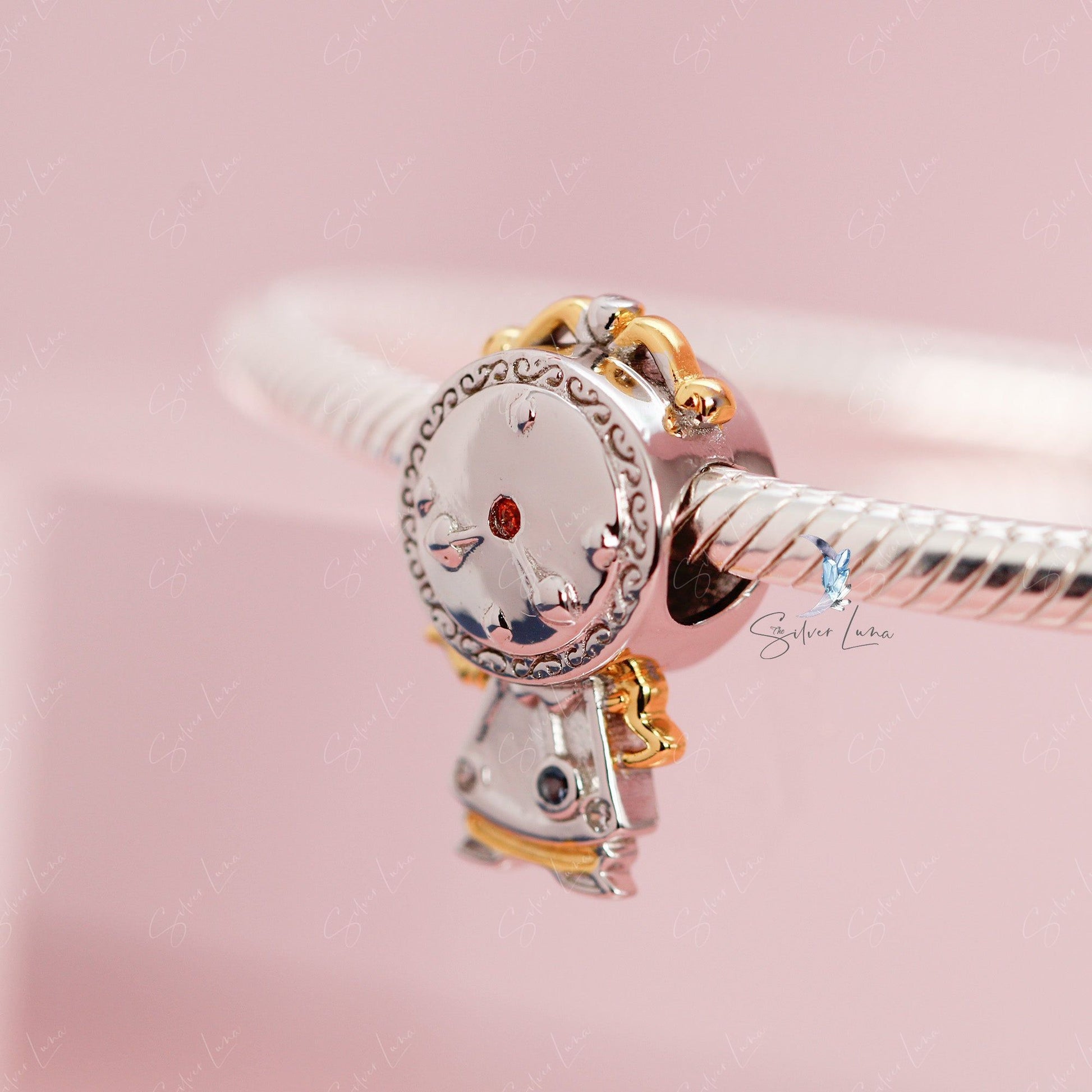 Magic clock bead charm