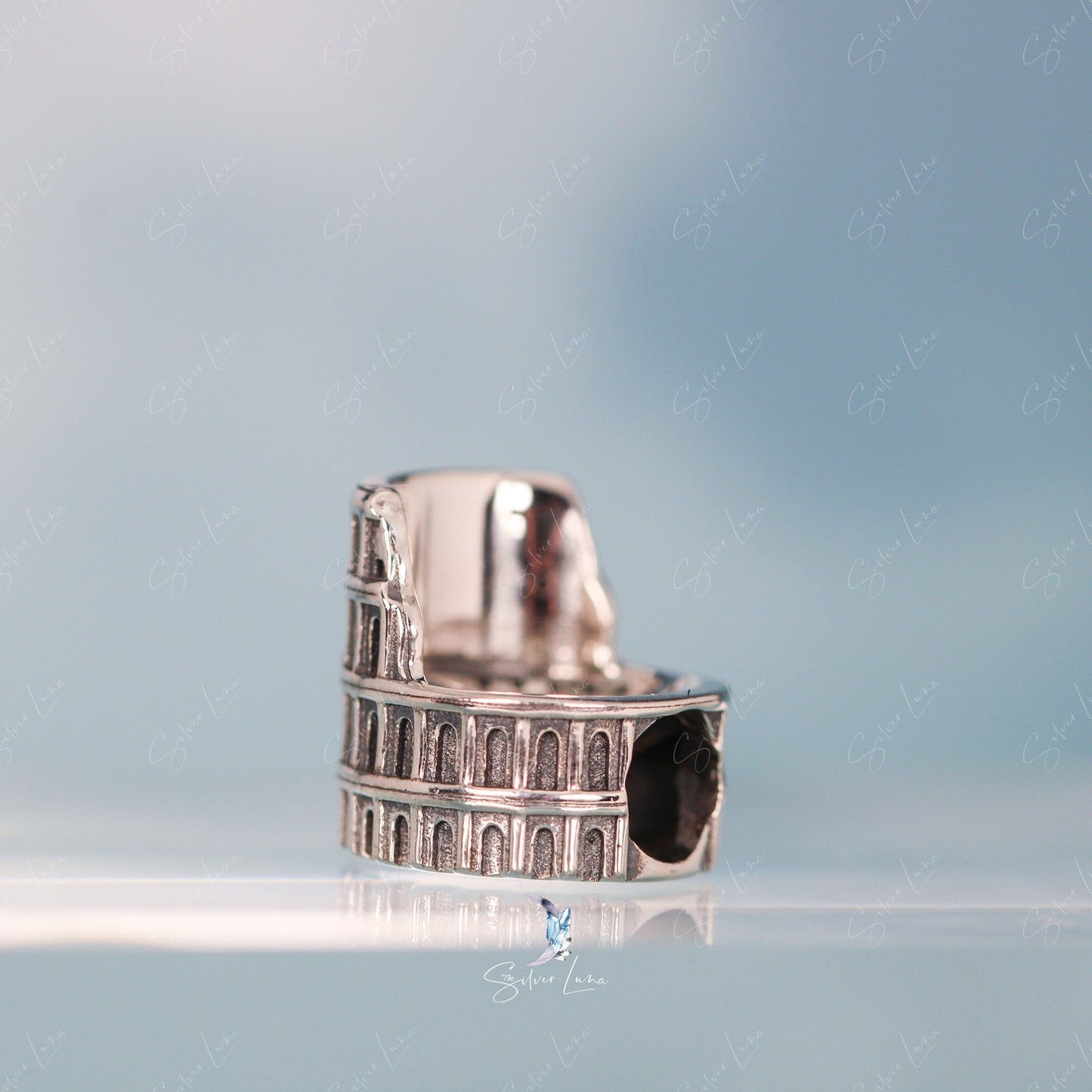 colosseum sterling silver bead charm for bracelet