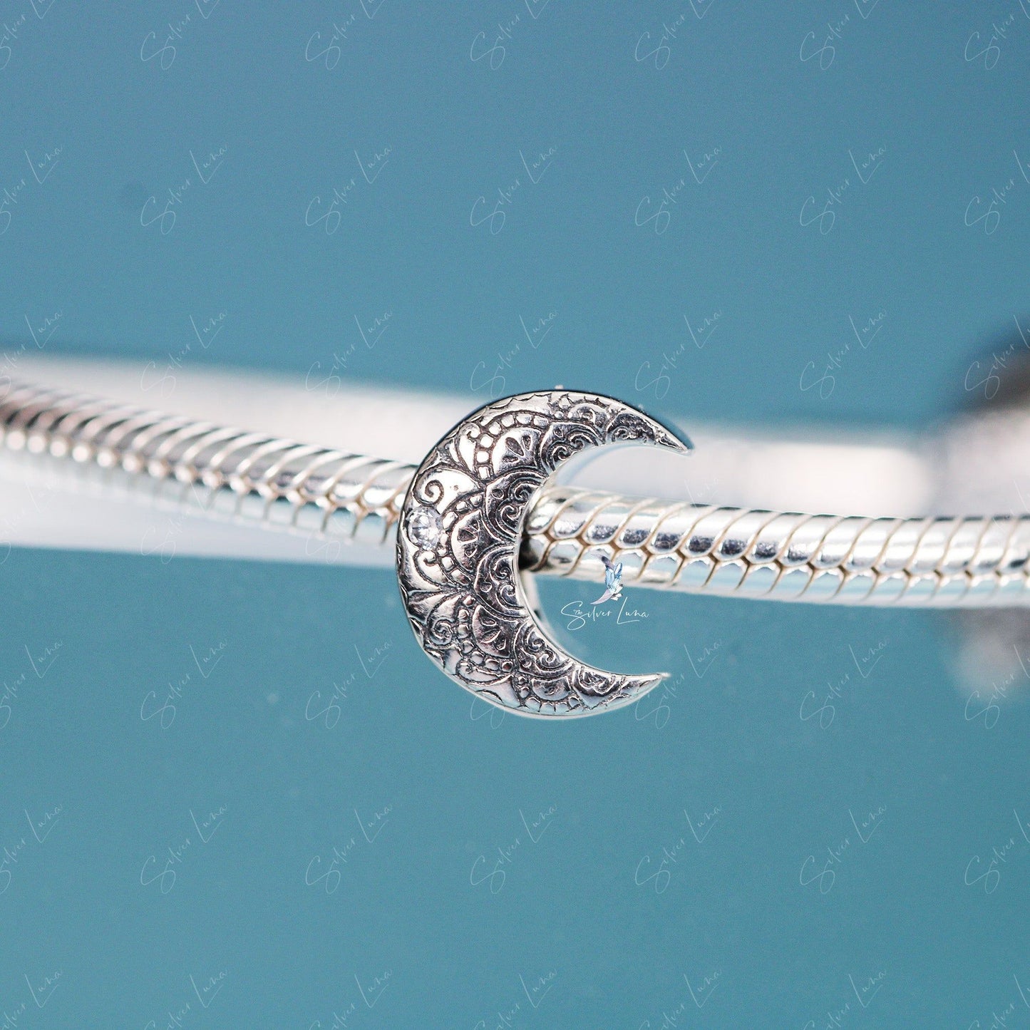 boho moon charm