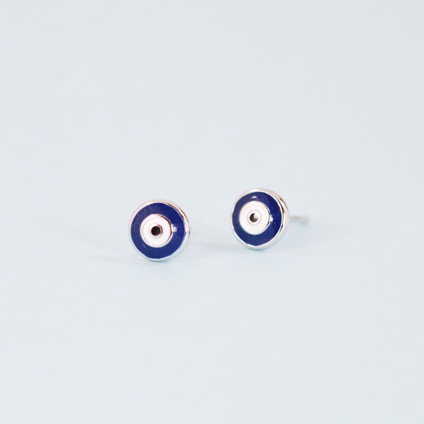 evil eye stud earrings