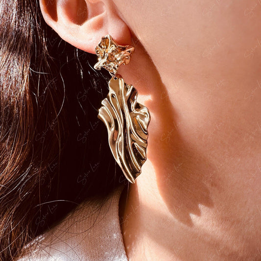 geometric abstract statement earrings