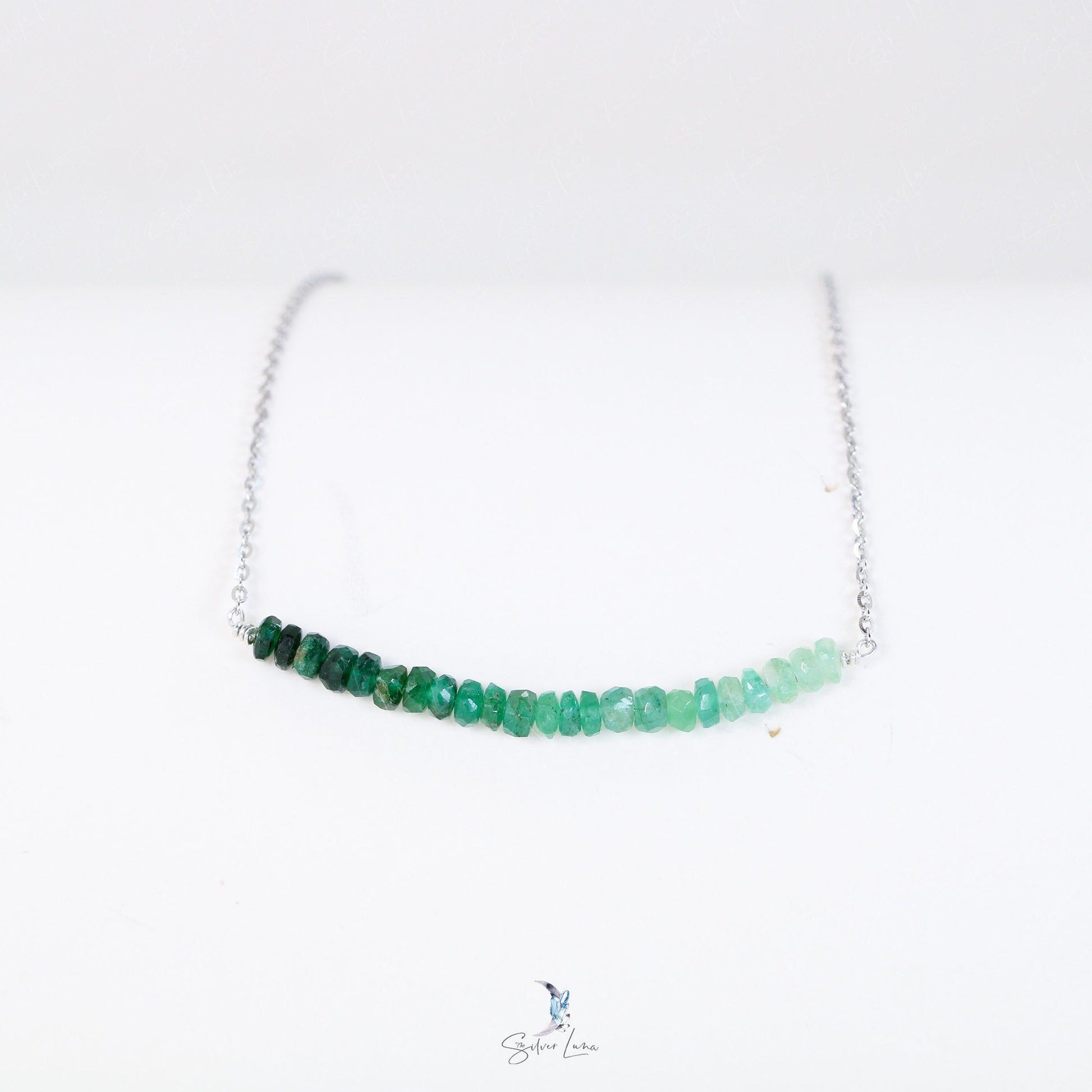 emerald gemstone necklace