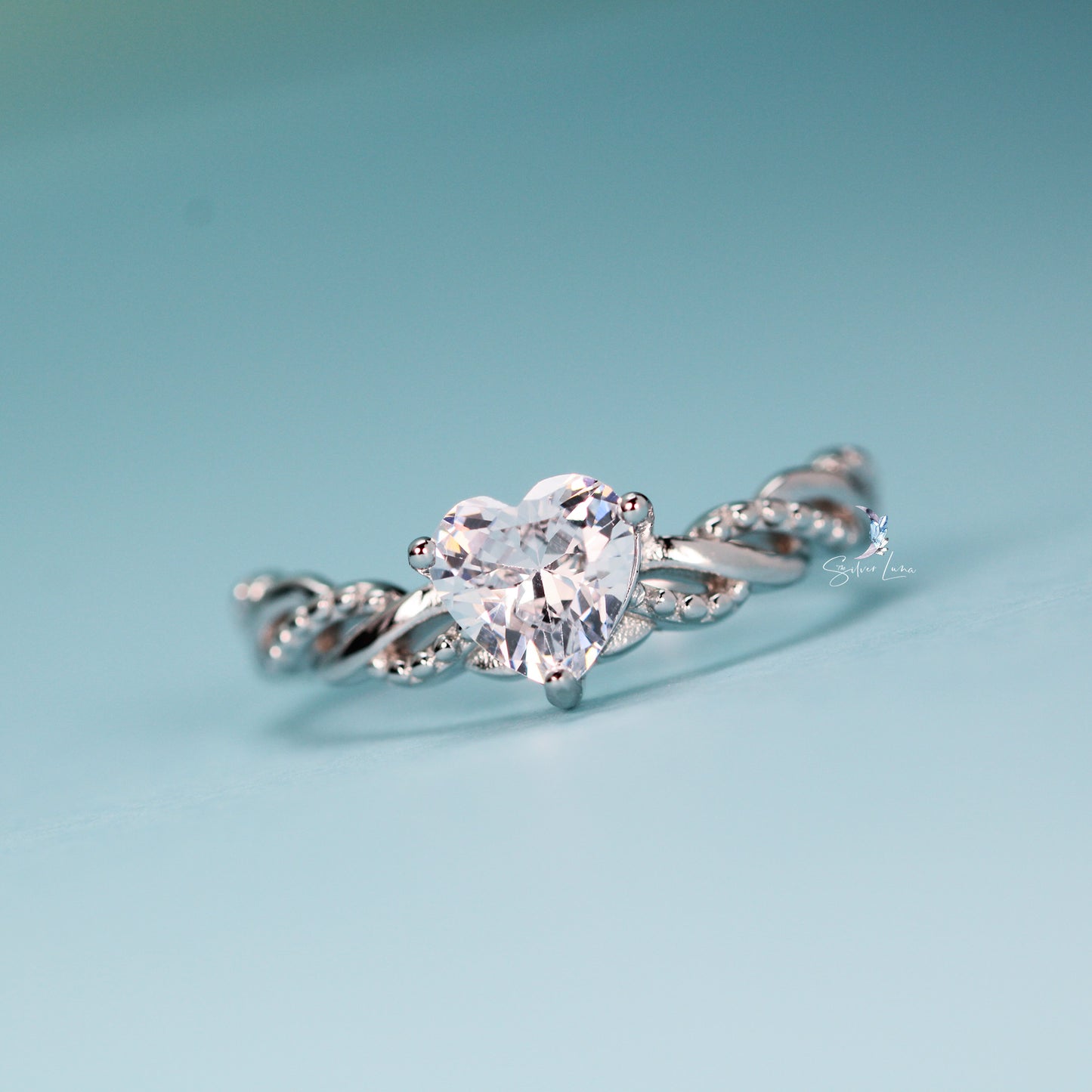 valentine heart promise ring