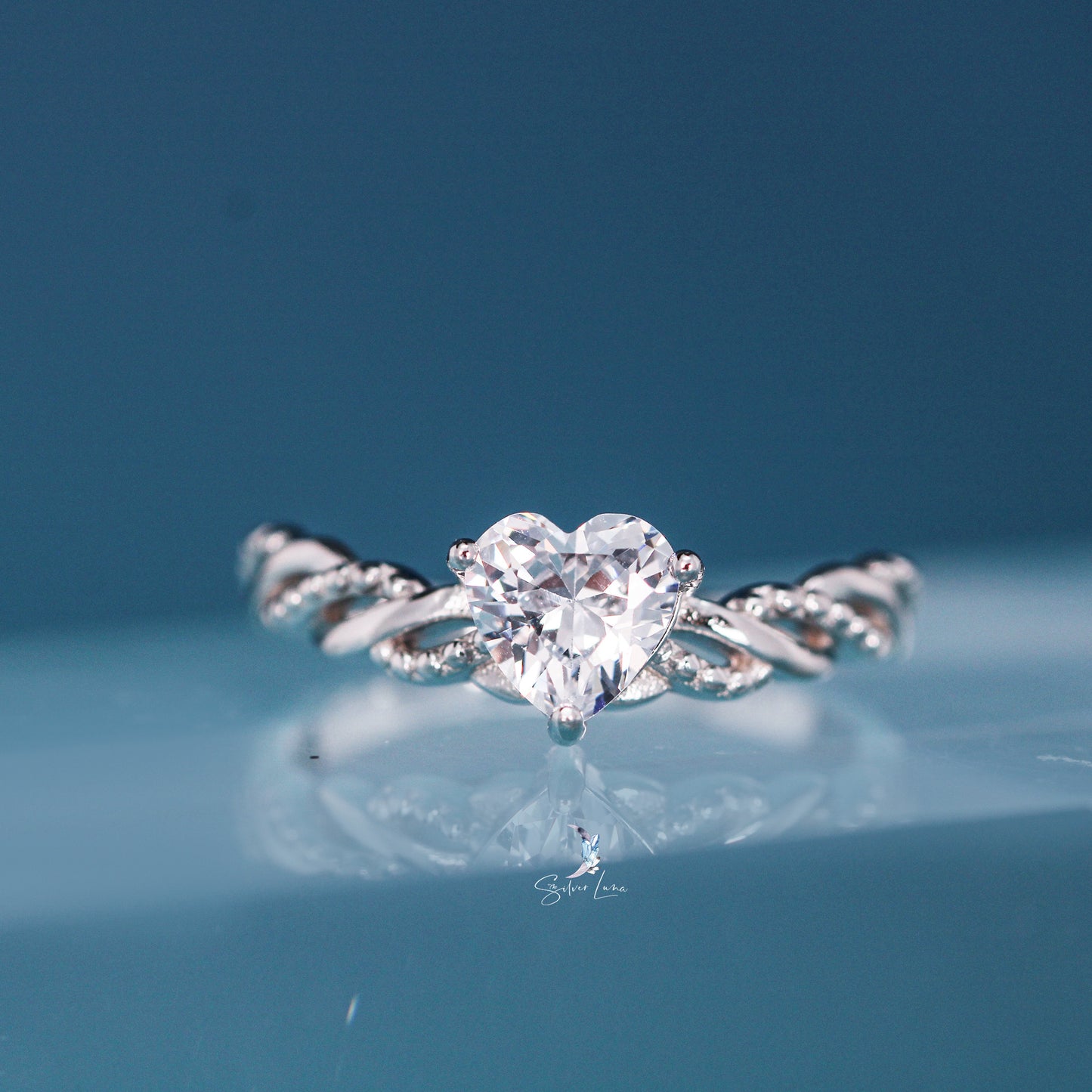 valentine heart promise ring