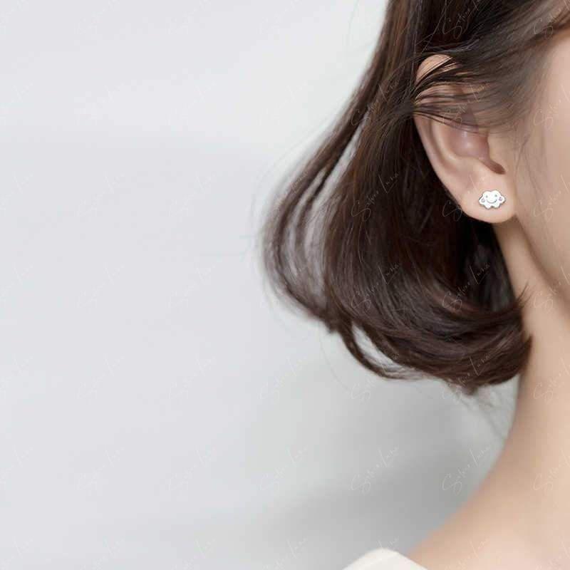 cloud stud earrings