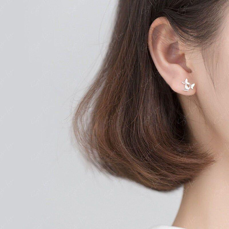 Cute Tiny Butterflies Stud Animal Earrings